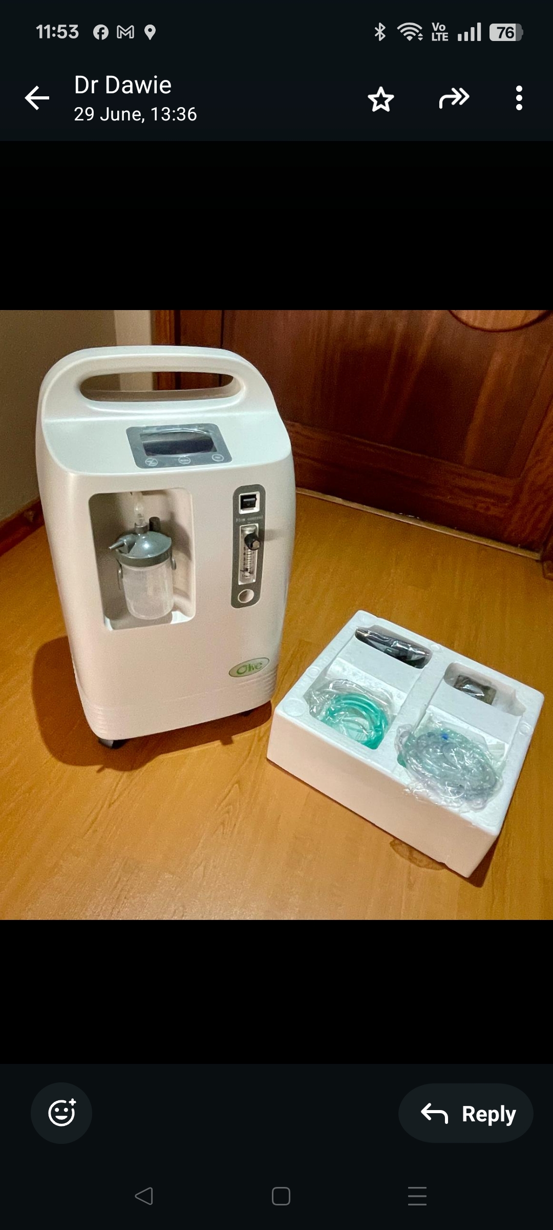 OLV-5S Oxygen concentrator brand new