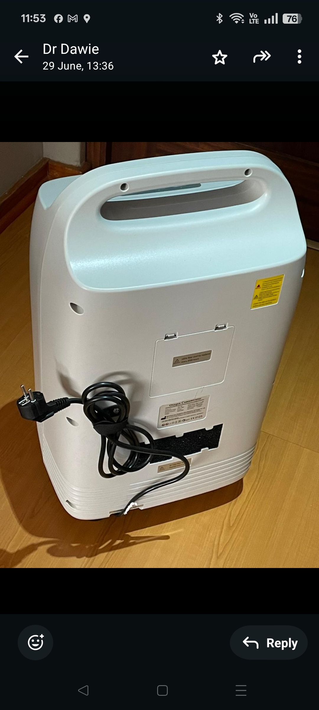 OLV-5S Oxygen concentrator brand new