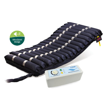Mobility bed pressure mattress and wheelchair