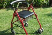 4 Wheel Medic Walker with Push Down Break