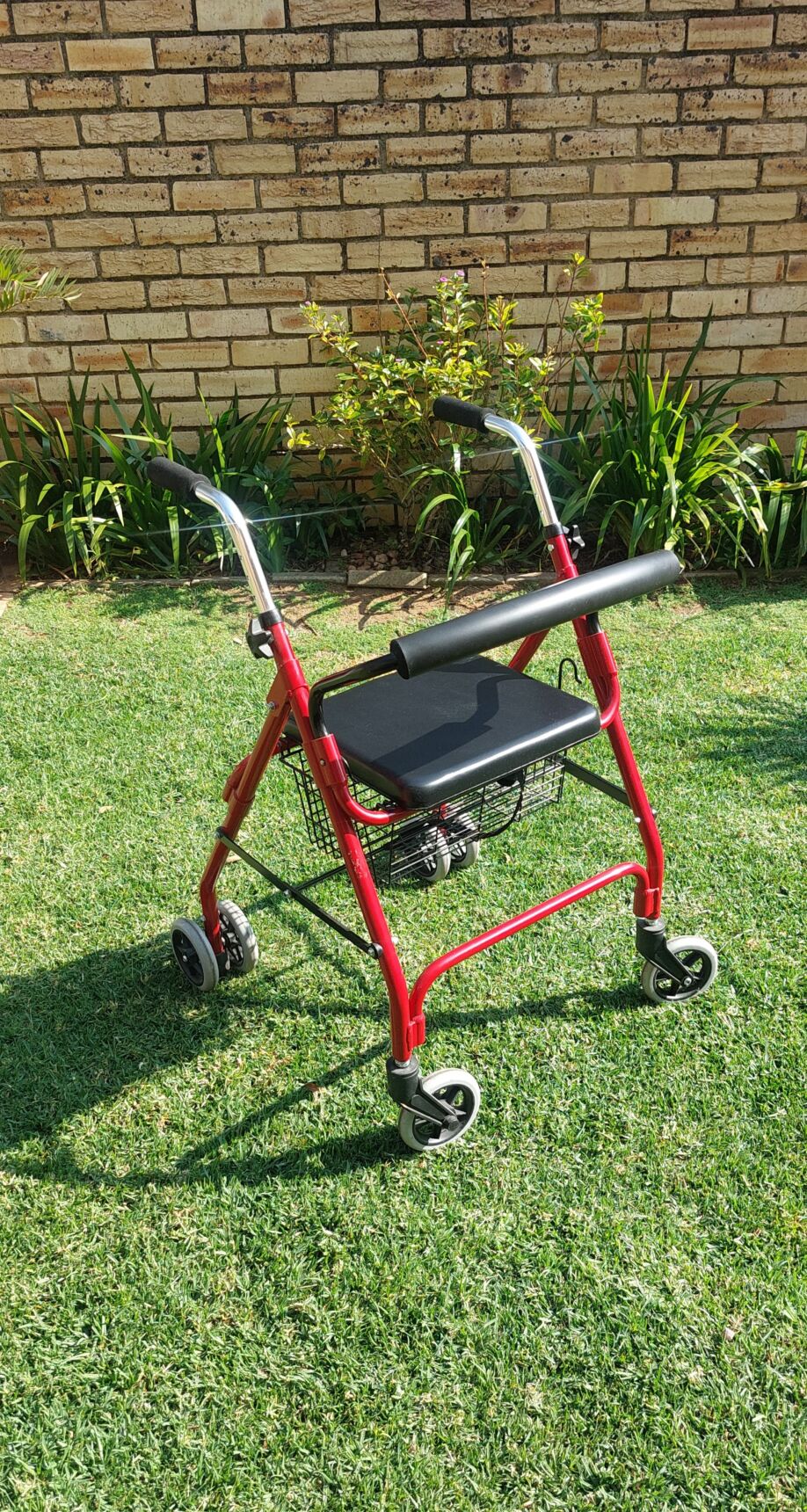 4 Wheel Medic Walker with Push Down Break