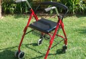 4 Wheel Medic Walker with Push Down Break