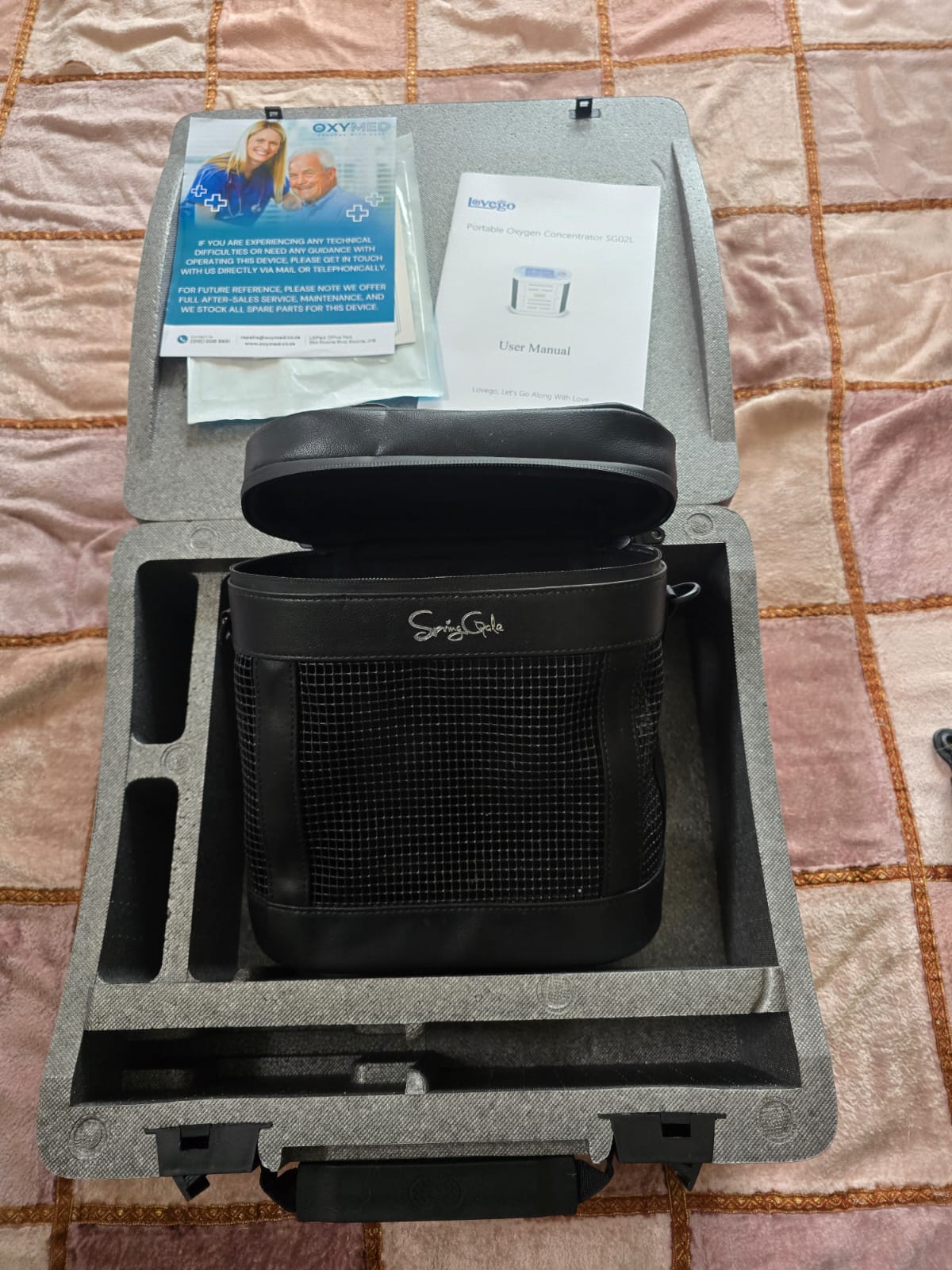 Portable oxygen concentrator machine (Lovego SG02 5lt)