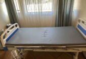Two crank hospital bed with waterproof mattress