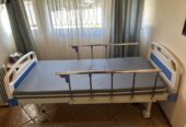 Two crank hospital bed with waterproof mattress
