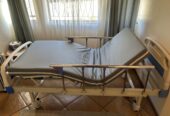 Two crank hospital bed with waterproof mattress