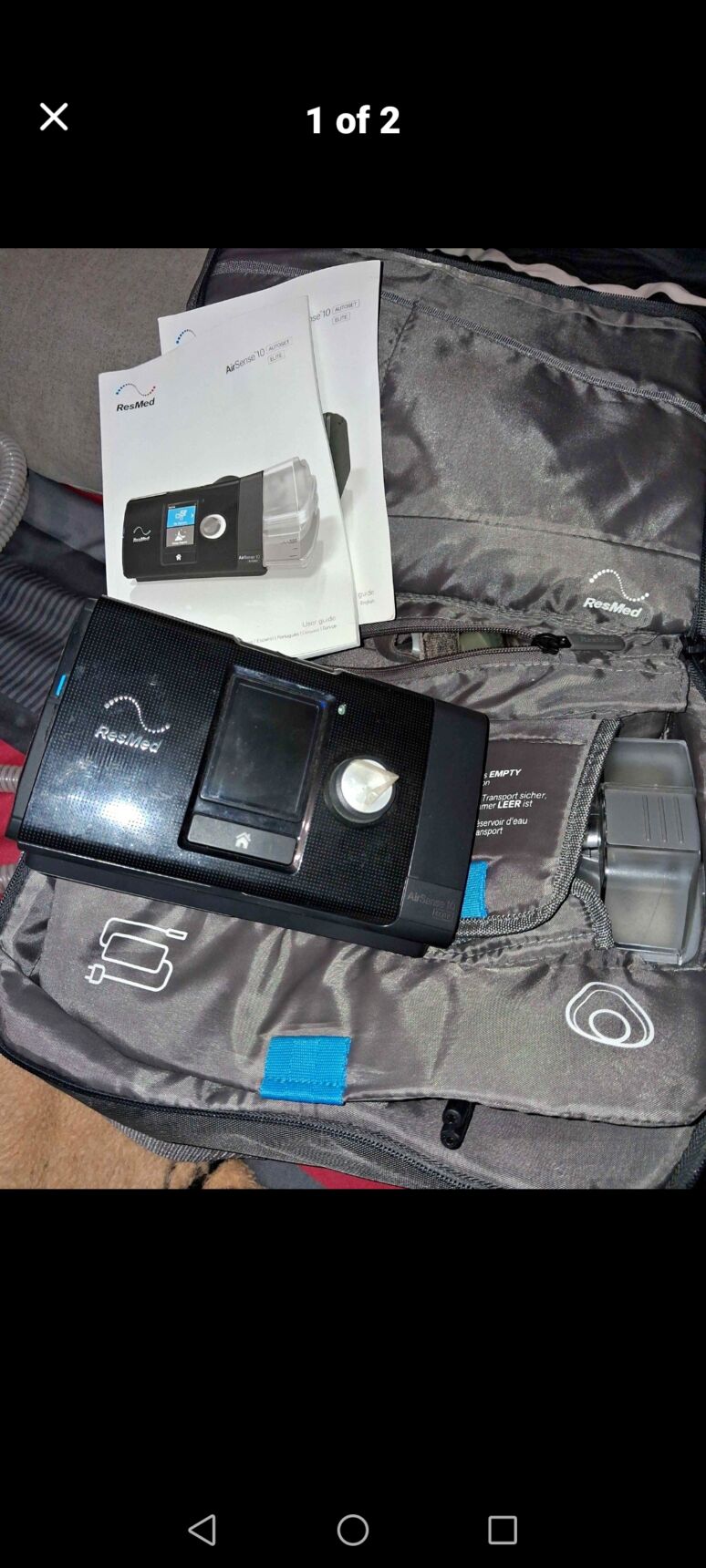 resmed 10`ResMed AirSense 10 Elite CPAP – ONLY 1500 HOURS –