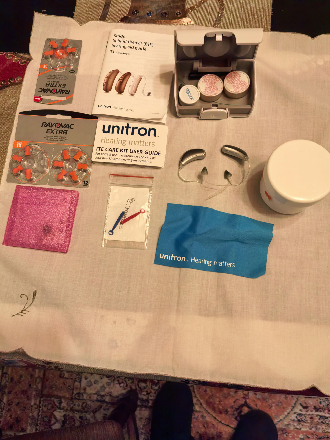 2 x Unitron Stride BTE hearing aids